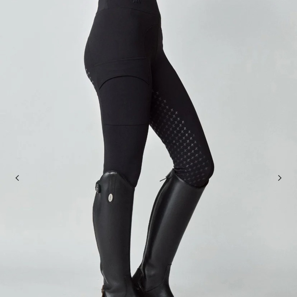 YAGYA Compression Pull-On Riding Breeches - Black